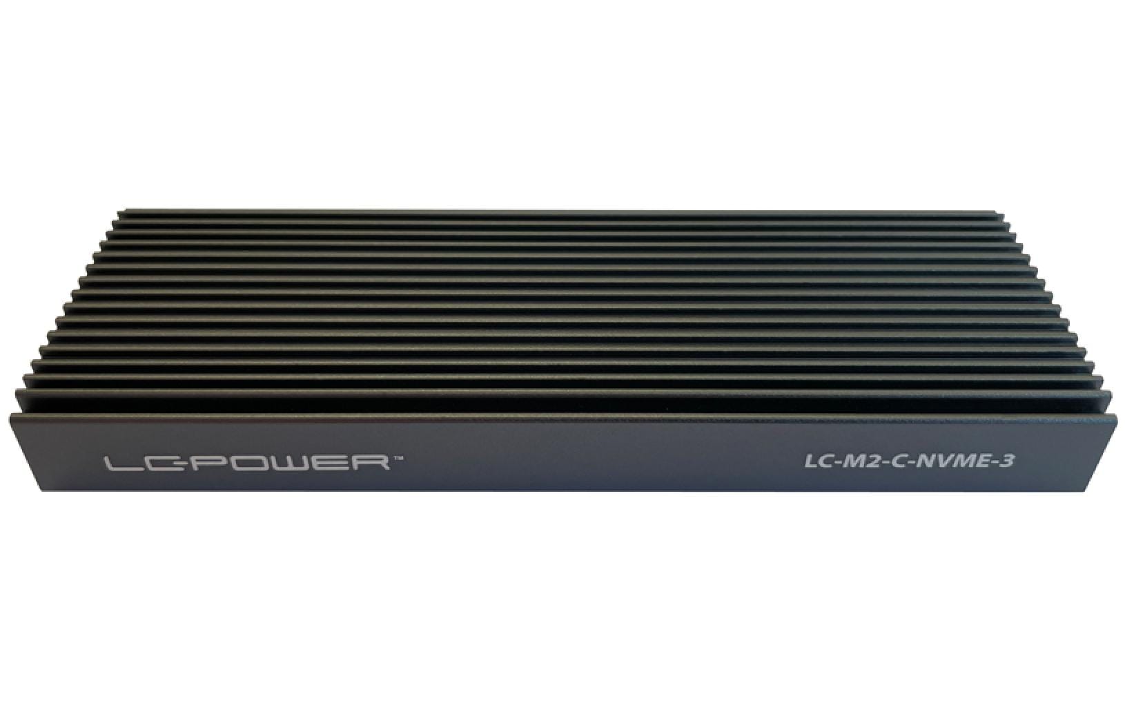 1589760_1 - Mediatech LC-Power ext. M.2 Gehäuse LC-M2-C NVME 3 schwarz, USB Type-C, für M.2 SSD, NVME