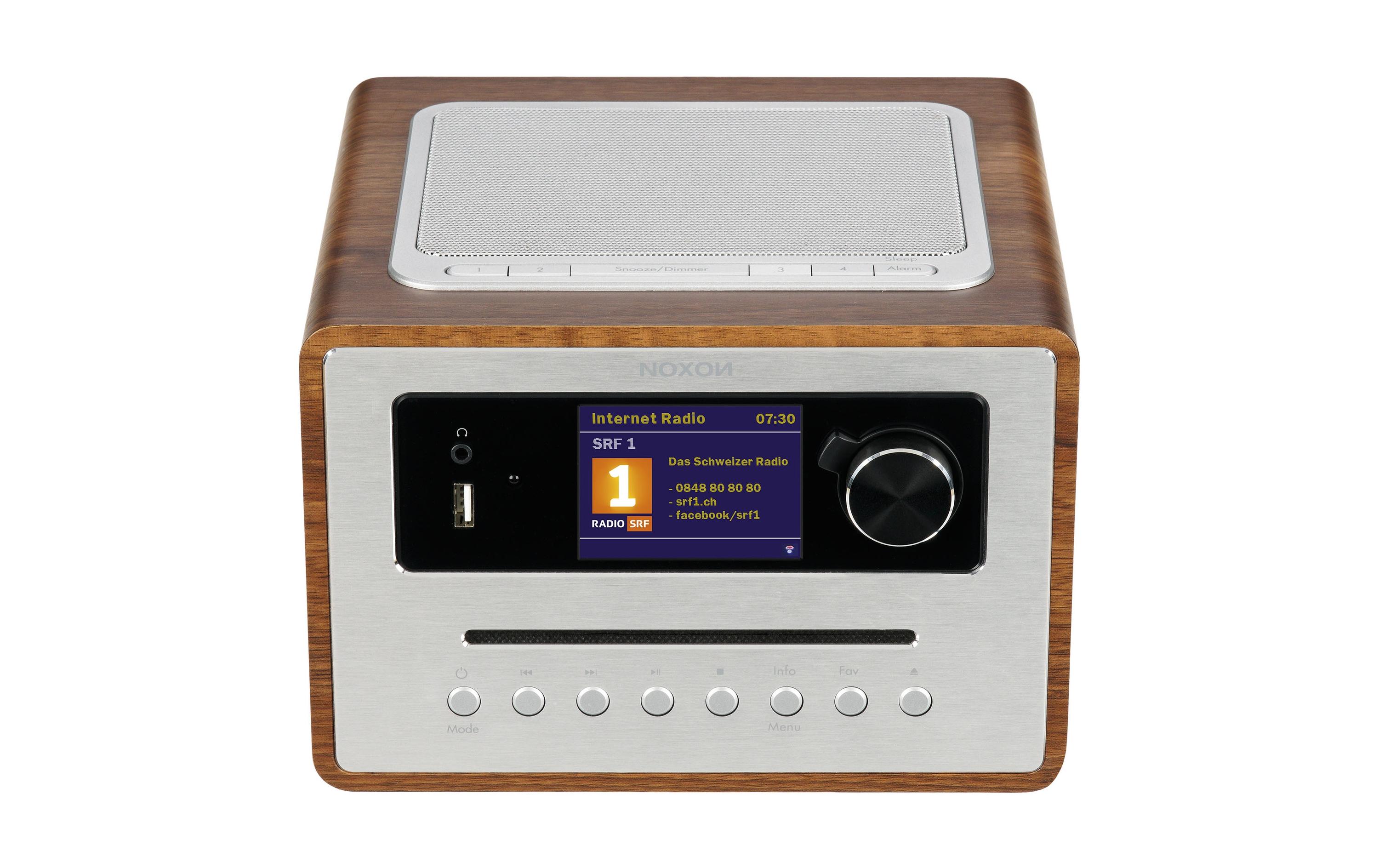 Noxon iRadio 500 CD Walnuss DAB+, Internetradio, CD, BT