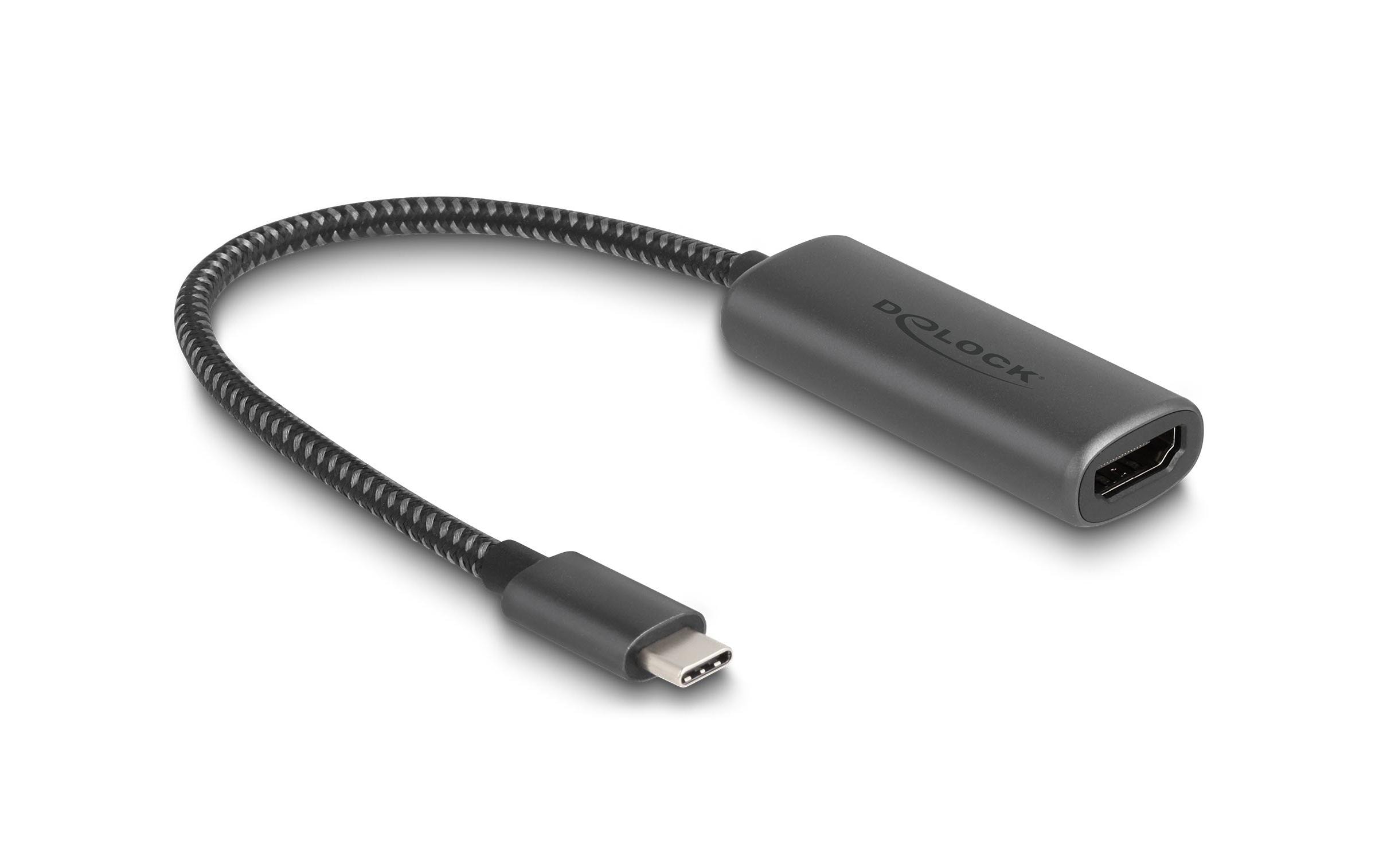 1591154 - Mediatech Delock USB Type-C Adapter zu HDMI 8K mit HDR Funktion, Aluminium kaufen Schweiz | Mediatech.ch