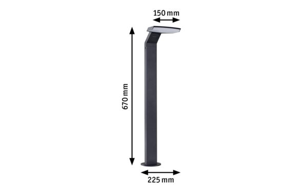 1591868_7 - Mediatech Paulmann Outdoor Pollerleuchte Zerena Anth. insect friendly 230V