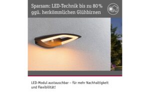 Paulmann Outdoor Wandleuchte Akena anth. PIR insect friendly 230V