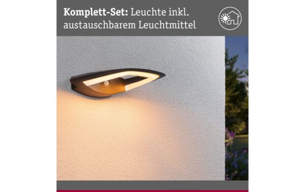 Paulmann Outdoor Wandleuchte Akena anth. PIR insect friendly 230V