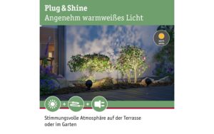 Paulmann Outdoor Plug & Shine Spot Kikolo 20° 3000K anthrazit