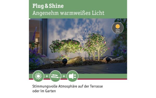 Paulmann Outdoor Plug & Shine Spot Kikolo 20° 3000K anthrazit