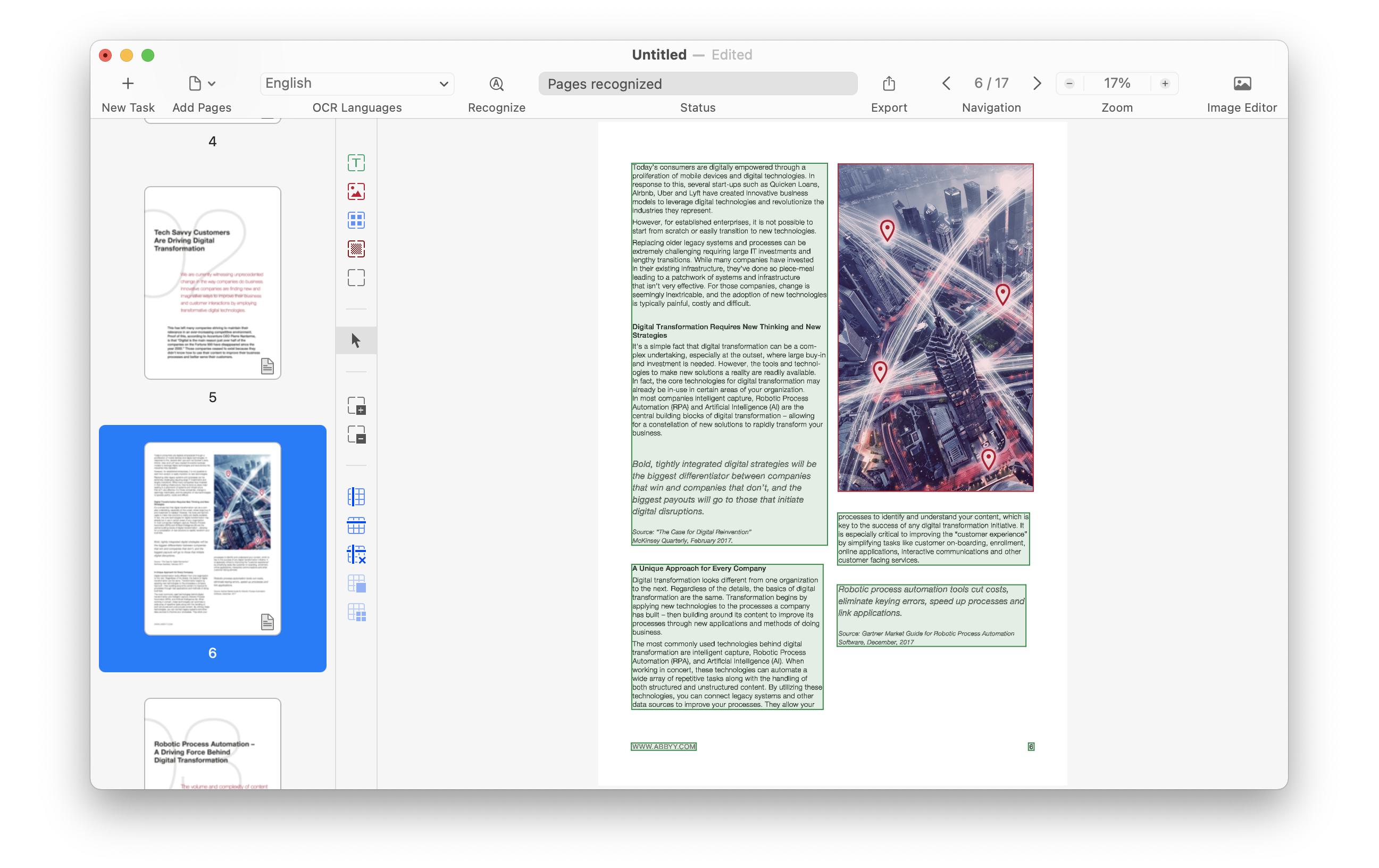 1593120_1 - Mediatech ABBYY FineReader PDF for Mac EDU/GOV/NPO per Seat, 5-25 Lizenzen, Sub, 1yr, ML
