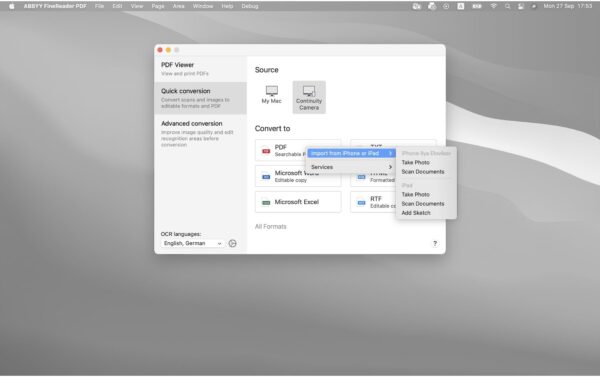 1593120_5 - Mediatech ABBYY FineReader PDF for Mac EDU/GOV/NPO per Seat, 5-25 Lizenzen, Sub, 1yr, ML