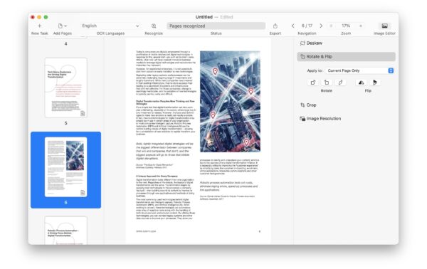 1593120_6 - Mediatech ABBYY FineReader PDF for Mac EDU/GOV/NPO per Seat, 5-25 Lizenzen, Sub, 1yr, ML