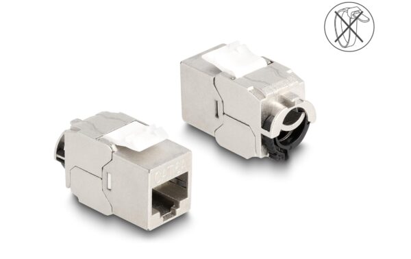 Delock Keystone Modul RJ45 Buchse zu LSA Cat.6A STP