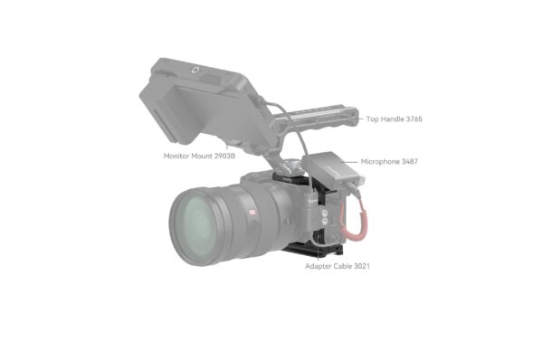 SmallRig Half Cage for Sony Alpha 6700 for Sony Alpha 6700 / 6600 / 6500 / 6400