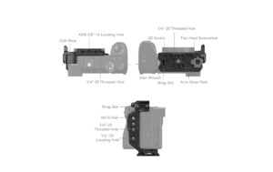 SmallRig Half Cage for Sony Alpha 6700 for Sony Alpha 6700 / 6600 / 6500 / 6400