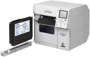 Epson Farb-Etikettendrucker C4000e BK glanz, Ethernet/USB