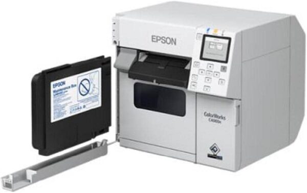 Epson Farb-Etikettendrucker C4000e BK glanz, Ethernet/USB
