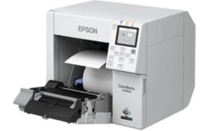 Epson Farb-Etikettendrucker C4000e BK glanz, Ethernet/USB