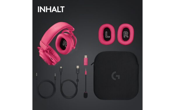 1603077_8 - Mediatech Logitech G PRO X 2 Lightspeed Gaming HS magenta