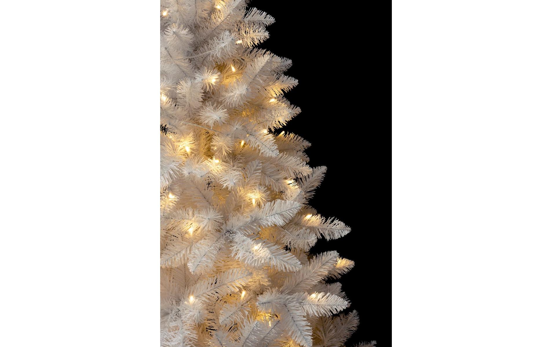 1603124_1 - Mediatech STT LED Weihnachtsbaum weiss Tree 150 130LED, ww, H150cm, weiss