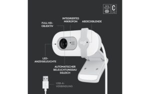 Logitech Webcam Brio 100 off white 