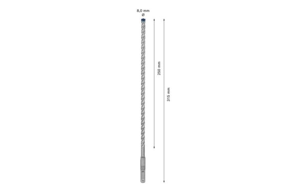 1604004_3 - Mediatech EXPERT SDS plus-7X Hammerbohrer. 8 x 250 x 315mm