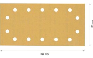 1604172_3 - Mediatech EXPERT C470 Schleifpapier. 115 x 230mm. G 180. 10-tlg.