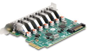 Delock PCI Express x1 Karte zu 7 x extern USB 5 Gbps Typ-A Buchse