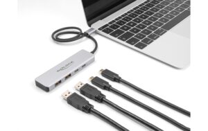 1605008_2 - Mediatech Delock USB 10 Gbps USB Type-C Hub, 2x USB Typ A, 2x Type-C mit 35cm Anschlusskabel