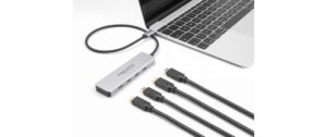 Delock USB 10 Gbps Type C Hub, 4x Type C Buchse mit 35 cm Anschlusskabel
