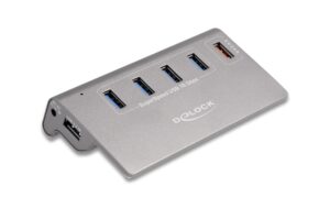 1605012 - Mediatech Delock USB 10 Gbps Hub, 4 USB Typ A Ports + 1 Schnellladeport inkl. Netzteil kaufen Schweiz | Mediatech.ch
