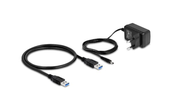1605012_2 - Mediatech Delock USB 10 Gbps Hub, 4 USB Typ A Ports + 1 Schnellladeport inkl. Netzteil