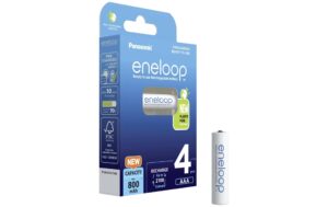 Panasonic Akku eneloop 4x AAA 800mAh 4er Pack AAA, 800mAh, 1.2V, vorgeladen