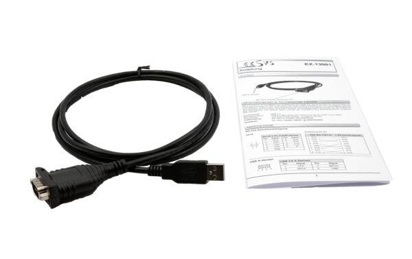 1608055_2 - Mediatech EXSYS EX-13001, USB zu 1S 1xSeriell RS232 mit FTDI Chipsatz, 1.8 Meter Kabel