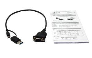 EXSYS EX-23001, mit C+A Stecker RS-232 (FTDI Chipsatz)