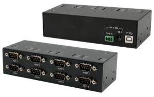 EXSYS EX-13078HM, USB2.0 zu 8x RS-232 Ports Metallgehäuse (FTDI Chipsatz)