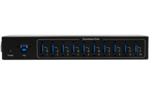 EXSYS EX-11220HMVS, 10-Ports USB3.2gen1 HUB Wand und DIN-Rail, 15KV ESD Schutz