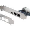 1608075 - Mediatech EXSYS EX-16600, FireWire 1394a, 3+1 Ports (Via Chipsatz) inkl. Low Profile Bracket