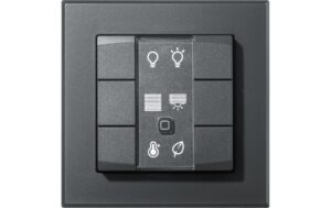 Homematic IP Wandtaster 6-fach, anthrazit 3 Wippen