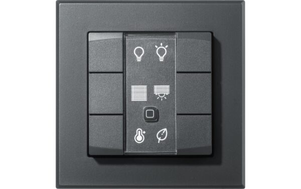 Homematic IP Wandtaster 6-fach, anthrazit 3 Wippen
