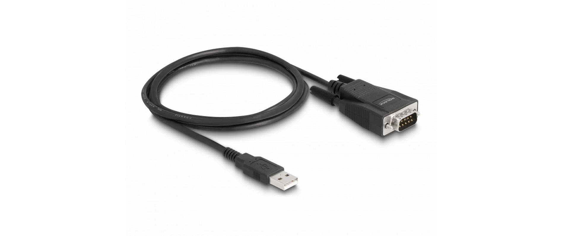 1608778_1 - Mediatech Delock Adapter USB 2 Typ A zu 1x Seriell 232 D-Sub 9 Stecker, mit ESD Schutz