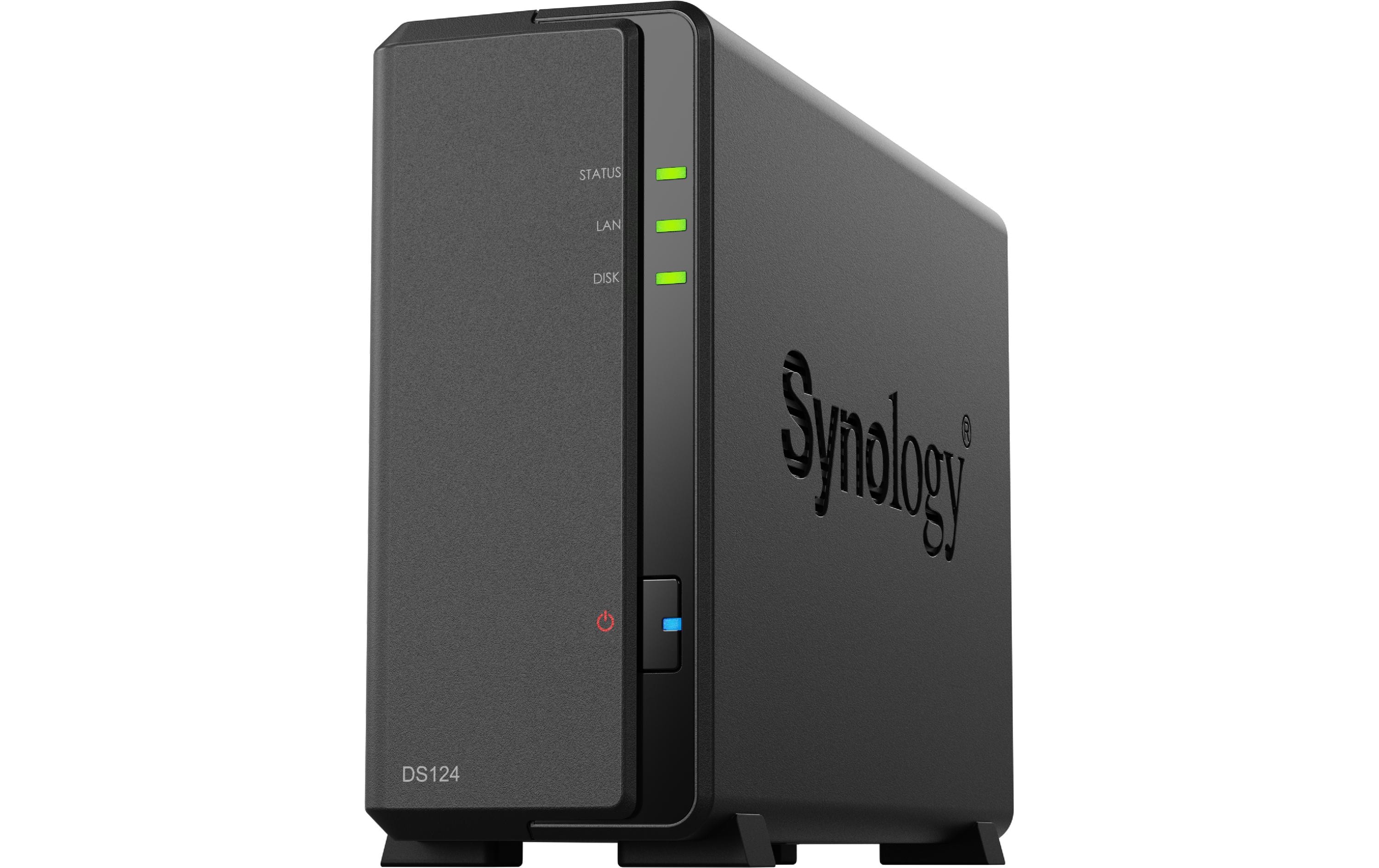 1609266_1 - Mediatech Synology DS124, 1-bay NAS inkl. 1x 2TB HDD WD Red Plus