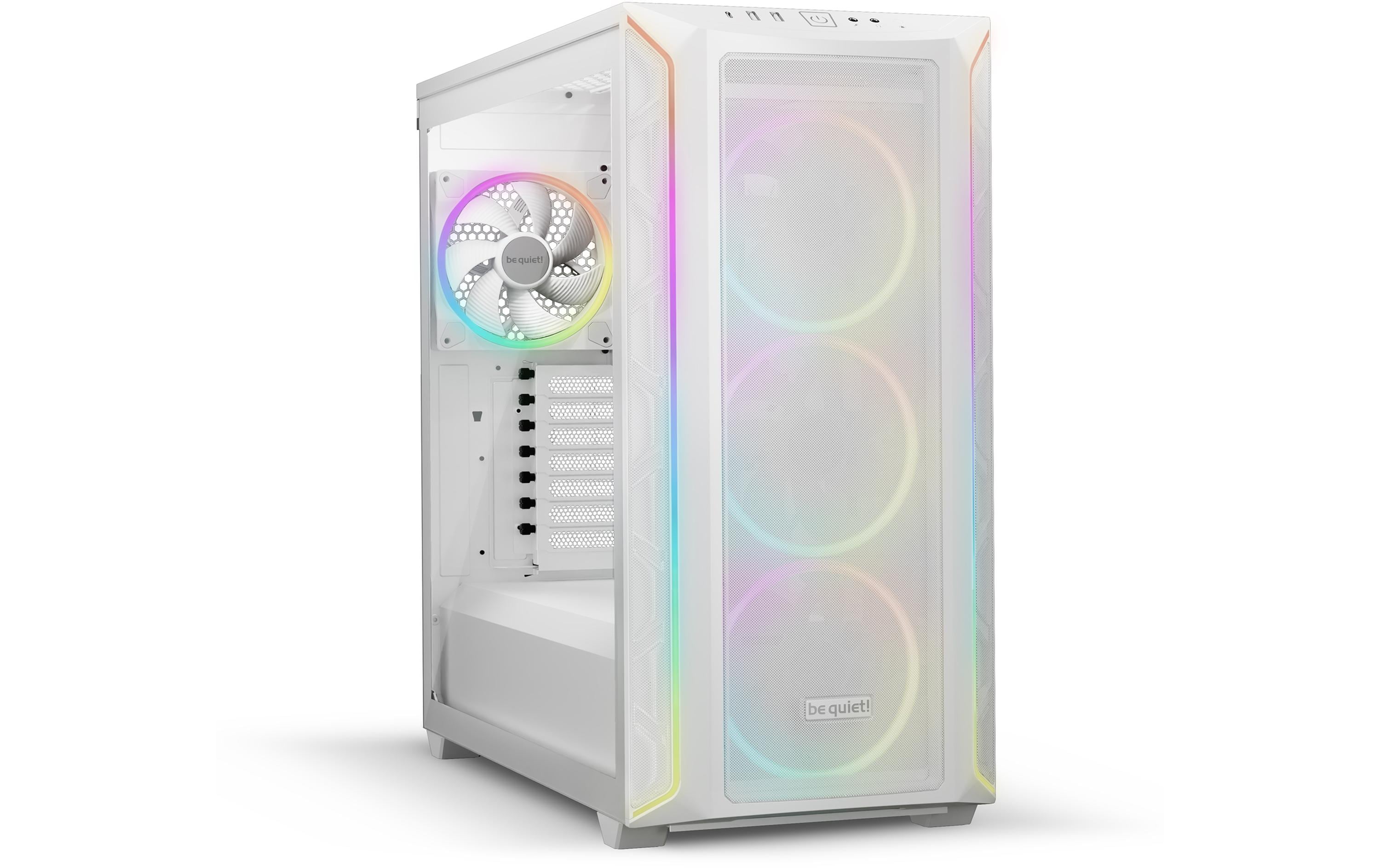 1610130 - Mediatech be quiet Shadow Base 800 FX Weiss o. NT, 2x 3.5, 4x 2.5, 1x USB T-C, 2x USB