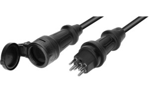 Max Hauri IP55-GDV-Verlängerung H07RN-F5G1.5 20m schwarz T15 / T15