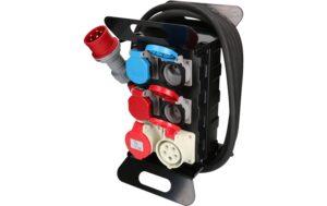 Max Hauri Baustromverteiler IP55 2x T23 / 2x T25 / 2x CEE, schwarz kaufen Schweiz | Mediatech.ch