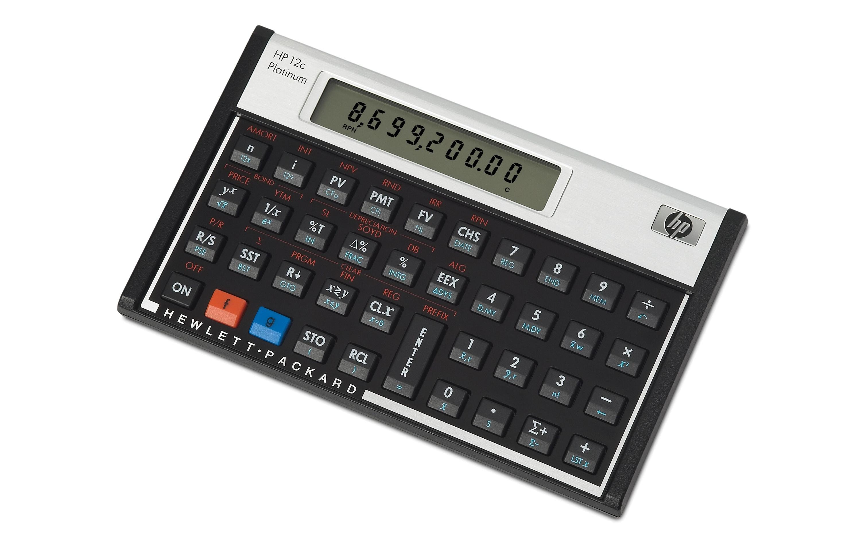 1612067_1 - Mediatech Hewlett-Packard Finanzrechner 12c Platinum Kursberechnungen, Verwaltungsarbeiten