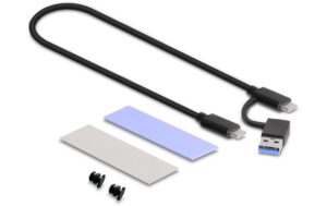 1613911_2 - Mediatech Delock Externes USB Type-C Combo Gehäuse M.2 NVMe PCIe, SATA SSD