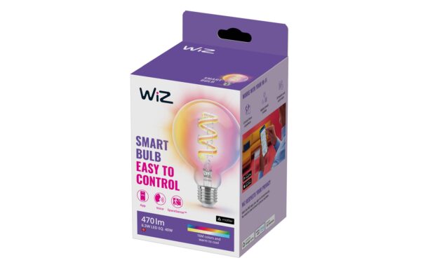 1614753_2 - Mediatech WiZ G95 E27 Tunable White & Color 60W 2200-6500K Einzelpack
