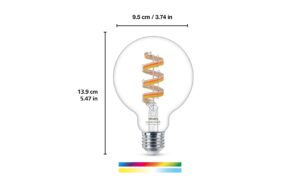 1614753_3 - Mediatech WiZ G95 E27 Tunable White & Color 60W 2200-6500K Einzelpack