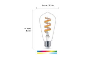 1614754_3 - Mediatech WiZ ST64 E27 Tunable White & Color 60W 2200-6500K Einzelpack