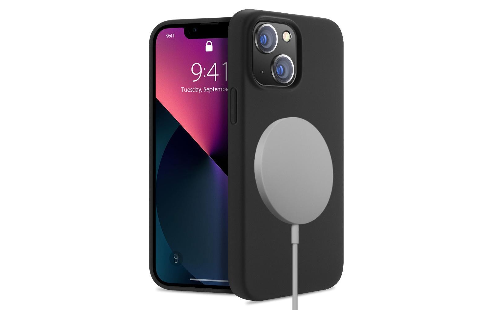 1615178_1 - Mediatech Nevox StyleShell SHOCK, schwarz für iPhone 15 Plus, MagSafe