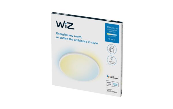 WiZ SuperSlim Deckenleuchte Tunable White 3800lm Weiss