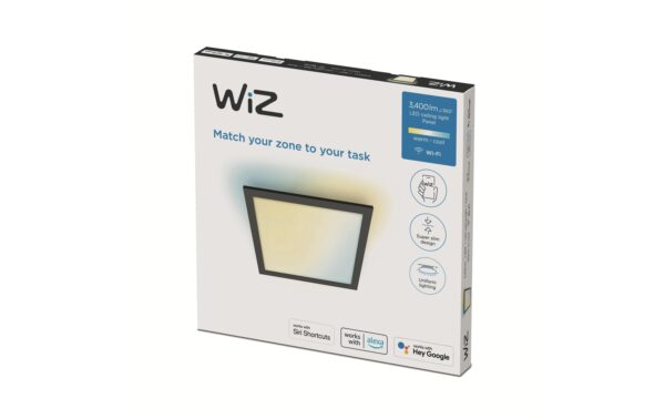 WiZ Panel Ceiling Tunable White 3400lm, schwarz