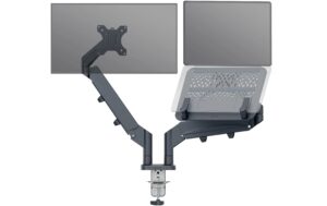 Leitz Ergo Dual Monitorarm&Laptophalterung samtgrau