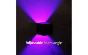Hombli Outdoor Smart Wall Light - black 2x3W, 600lm, 10x10x10cm, RGB+CCT